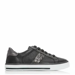 Alberry Black Snake Leather