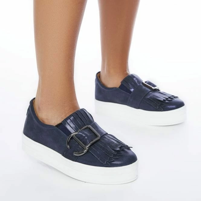 Arlenne Navy Metallic Leather 5 Arlenne Navy Metallic Leather - Image 3