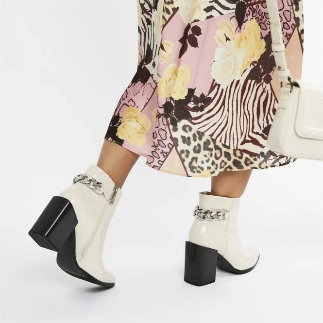 Bailie Cream Patent Mocc Croc 4 Bailie Cream Patent Mocc Croc - Image 2