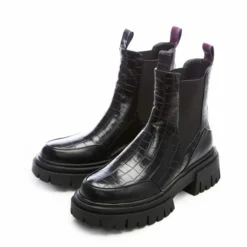 Berra Black Patent Mocc Croc -Moda In Pelle Sales berra black patent mocc croc p12444 80132 medium