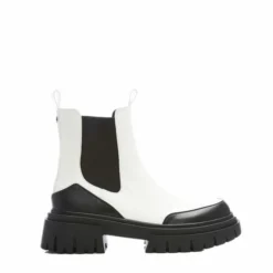 Berra White Patent Mocc Croc