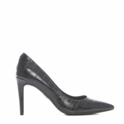 Daniela Black Patent Mocc Croc
