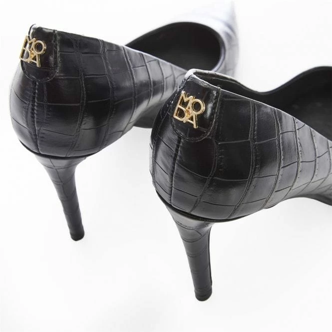 Daniela Black Patent Mocc Croc 6 Daniela Black Patent Mocc Croc - Image 4