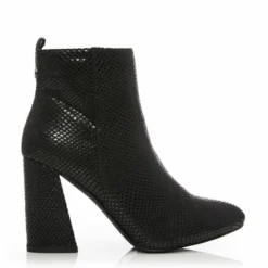 Delfie Black Snake Print