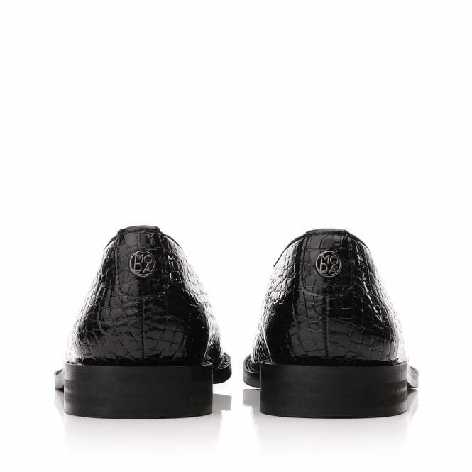 Elaina Black Patent Mocc Croc 5 Elaina Black Patent Mocc Croc - Image 3