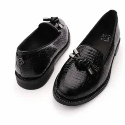 Elaina Black Patent Mocc Croc 9 Elaina Black Patent Mocc Croc -Moda In Pelle Sales elaina black patent mocc croc p13461 89234 medium