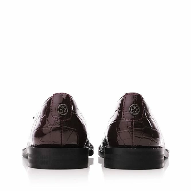 Elaina Burgundy Patent Mocc Croc 5 Elaina Burgundy Patent Mocc Croc - Image 3