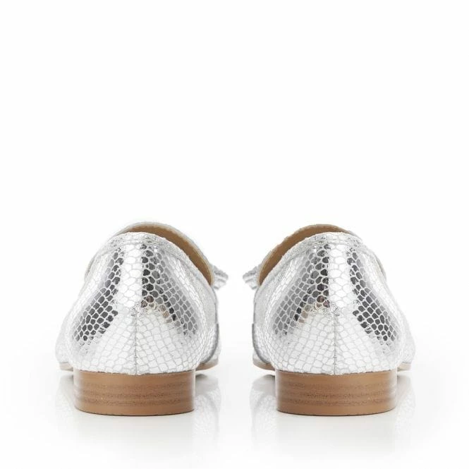 Elmo Silver Snake Print Leather 5 Elmo Silver Snake Print Leather - Image 3