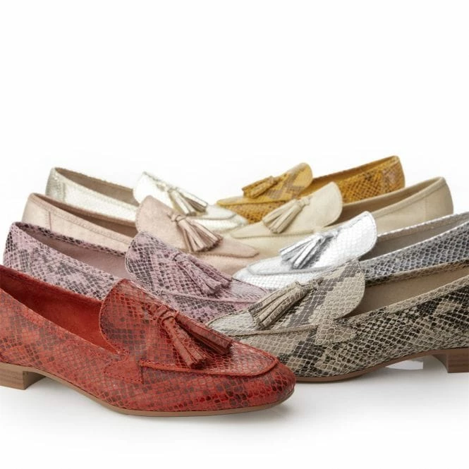 Elmo Silver Snake Print Leather 6 Elmo Silver Snake Print Leather - Image 4