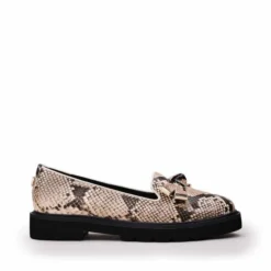 Emmey Natural Snake Print