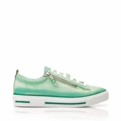 Filicia Light Green Leather