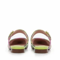 Florally Lime Green Snake Print Leather -Moda In Pelle Sales florally lime green snake print leather p12638 83104 medium