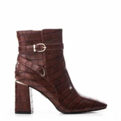 Kamina Brown Patent Mocc Croc