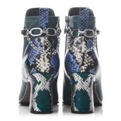 Klarisa Teal Snake Print Leather -Moda In Pelle Sales klarisa teal snake print leather p13694 90548 medium