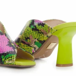 Laryssa Lime Green Snake Print Leather -Moda In Pelle Sales laryssa lime green snake print leather p12657 87698 medium