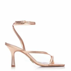 Lexa Rose Gold Metallic Leather