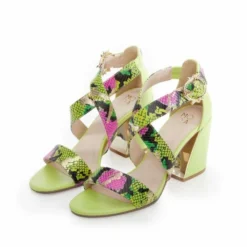 Loral Lime Green Snake Print Leather -Moda In Pelle Sales loral lime green snake print leather p12663 85016 medium