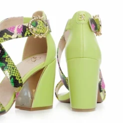Loral Lime Green Snake Print Leather -Moda In Pelle Sales loral lime green snake print leather p12663 85018 medium