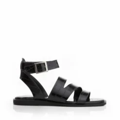 Oasis Black Patent Mocc Croc