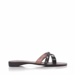 Olla Black Pewter Leather