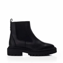 Sh Santos Black Leather