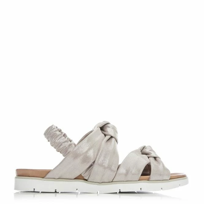 Shoon Shimmer Taupe Metallic Leather 3 Shoon Shimmer Taupe Metallic Leather