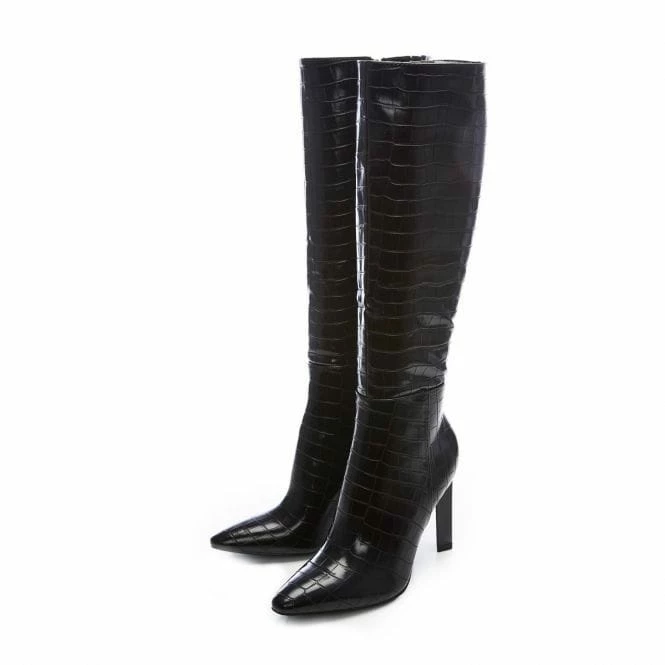 Stevie Black Patent Mocc Croc 5 Stevie Black Patent Mocc Croc - Image 3