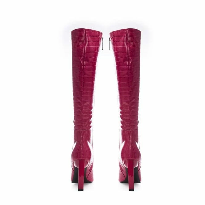 Stevie Pink Patent Mocc Croc 5 Stevie Pink Patent Mocc Croc - Image 3