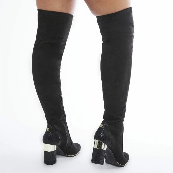 Valentinne Black Alcantara 4 Valentinne Black Alcantara - Image 2