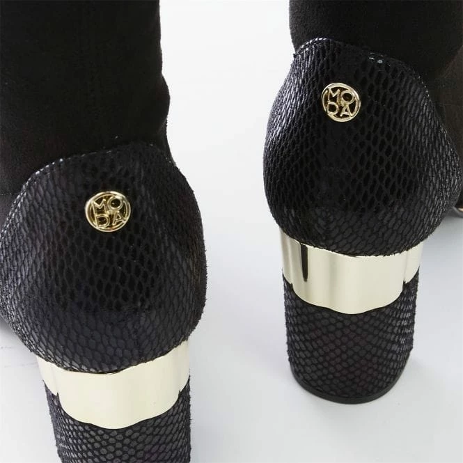 Valentinne Black Alcantara 7 Valentinne Black Alcantara - Image 5